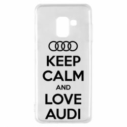 Чехол для Samsung A8 2018 Keep Calm and Love Audi - PrintSalon