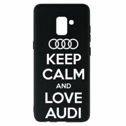 Чехол для Samsung A8+ 2018 Keep Calm and Love Audi - PrintSalon