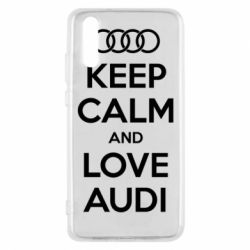 Чехол для Huawei P20 Keep Calm and Love Audi - PrintSalon