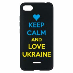 Чехол для Xiaomi Redmi 6A KEEP CALM and LOVE UKRAINE - PrintSalon