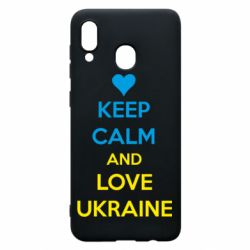 Чехол для Samsung A20 KEEP CALM and LOVE UKRAINE - PrintSalon