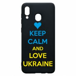 Чехол для Samsung A30 KEEP CALM and LOVE UKRAINE - PrintSalon