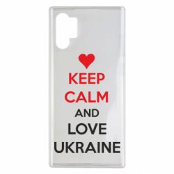 Чехол для Samsung Note 10 Plus KEEP CALM and LOVE UKRAINE - PrintSalon