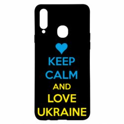 Чехол для Samsung A20s KEEP CALM and LOVE UKRAINE - PrintSalon