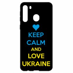 Чехол для Samsung A21 KEEP CALM and LOVE UKRAINE - PrintSalon
