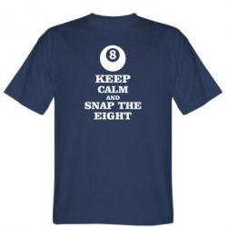 Мужская футболка Stedman Keep calm and snap the eight - PrintSalon