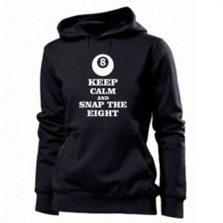 Женское худи Keep calm and snap the eight - PrintSalon