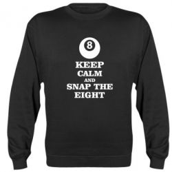 Cвитшот Keep calm and snap the eight - PrintSalon