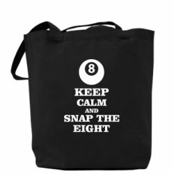 Эко-сумка Keep calm and snap the eight - PrintSalon