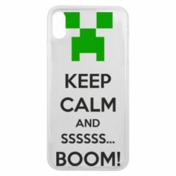 Чохол для iPhone Xs Max Keep calm and ssssssss...BOOM! - PrintSalon