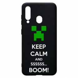 Чохол для Samsung A60 Keep calm and ssssssss...BOOM! - PrintSalon