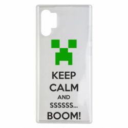 Чохол для Samsung Note 10 Plus Keep calm and ssssssss...BOOM! - PrintSalon