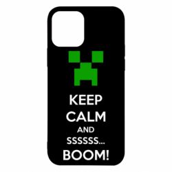 Чохол для iPhone 12 Pro Keep calm and ssssssss...BOOM! - PrintSalon