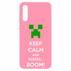 Чохол для Samsung A50 Keep calm and ssssssss...BOOM! - PrintSalon