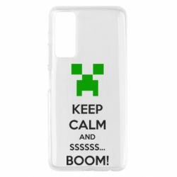 Чохол для Huawei P Smart 2021 Keep calm and ssssssss...BOOM! - PrintSalon