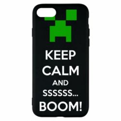 Чохол для iPhone 7 Keep calm and ssssssss...BOOM! - PrintSalon