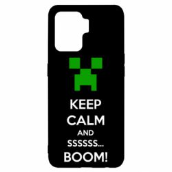 Чохол для Oppo Reno 5 Lite Keep calm and ssssssss...BOOM! - PrintSalon