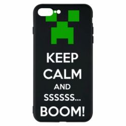 Чохол для iPhone 8 Plus Keep calm and ssssssss...BOOM! - PrintSalon