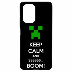 Чохол для Xiaomi Poco F3/K40 Keep calm and ssssssss...BOOM! - PrintSalon