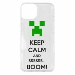 Чохол для iPhone 14 Keep calm and ssssssss...BOOM! - PrintSalon