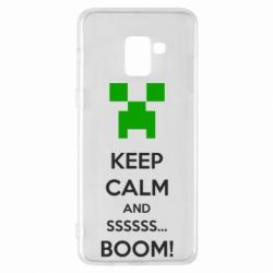 Чохол для Samsung A8+ 2018 Keep calm and ssssssss...BOOM! - PrintSalon