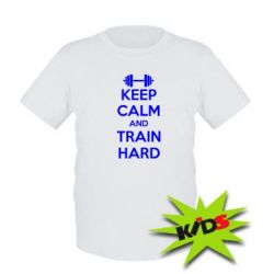 Дитяча футболка KEEP CALM and TRAIN HARD - PrintSalon