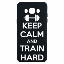 Чохол для Samsung J7 2016 KEEP CALM and TRAIN HARD - PrintSalon