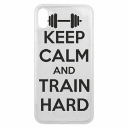 Чохол для iPhone Xs Max KEEP CALM and TRAIN HARD - PrintSalon