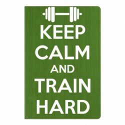 Блокнот з принтом KEEP CALM and TRAIN HARD - PrintSalon