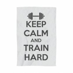 Рушник з принтом KEEP CALM and TRAIN HARD - PrintSalon