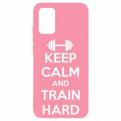 Чохол для Samsung A02s/M02s KEEP CALM and TRAIN HARD - PrintSalon