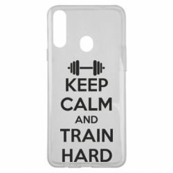 Чохол для Samsung A20s KEEP CALM and TRAIN HARD - PrintSalon