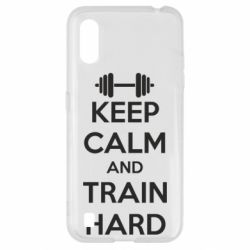 Чохол для Samsung A01 / M01 KEEP CALM and TRAIN HARD - PrintSalon