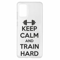 Чохол для Samsung S20+ KEEP CALM and TRAIN HARD - PrintSalon