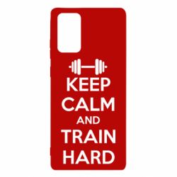 Чохол для Samsung Note 20 KEEP CALM and TRAIN HARD - PrintSalon