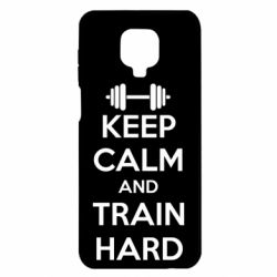 Чохол для Xiaomi Redmi Note 9S / 9Pro / 9Pro Max KEEP CALM and TRAIN HARD - PrintSalon