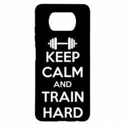 Чохол для Xiaomi Poco X3 KEEP CALM and TRAIN HARD - PrintSalon