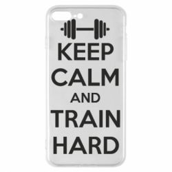 Чохол для iPhone 8 Plus KEEP CALM and TRAIN HARD - PrintSalon