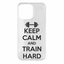 Чохол для iPhone 14 Pro Max KEEP CALM and TRAIN HARD - PrintSalon
