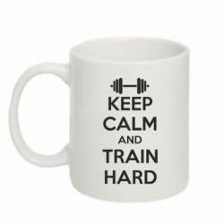 Чашка 320ml KEEP CALM and TRAIN HARD - PrintSalon