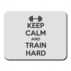 Килимок для миші KEEP CALM and TRAIN HARD - PrintSalon