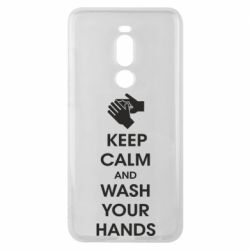Чехол для Meizu Note 8 Keep calm and wash your hands - PrintSalon