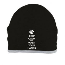Шапка Keep calm and wash your hands