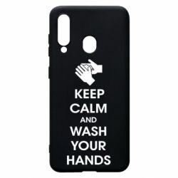 Чехол для Samsung A60 Keep calm and wash your hands - PrintSalon