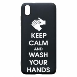 Чехол для Xiaomi Redmi 7A Keep calm and wash your hands - PrintSalon