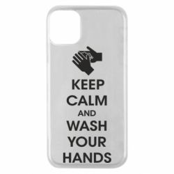 Чехол для iPhone 11 Pro Keep calm and wash your hands - PrintSalon
