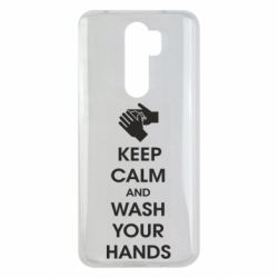 Чехол для Xiaomi Redmi Note 8 Pro Keep calm and wash your hands - PrintSalon