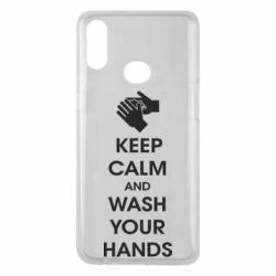 Чехол для Samsung A10s Keep calm and wash your hands - PrintSalon