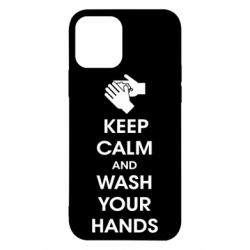 Чехол для iPhone 12 Pro Keep calm and wash your hands - PrintSalon