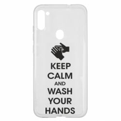 Чехол для Samsung A11/M11 Keep calm and wash your hands - PrintSalon